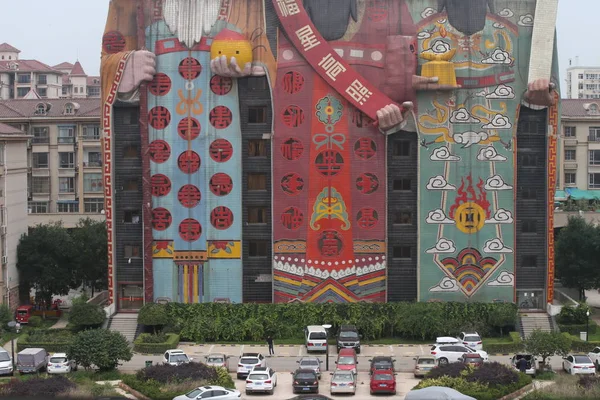 Vista Hotel Tianzi Que Parece Com Shou Três Deuses Chineses — Fotografia de Stock