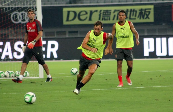 Spelers Van Arsenal Deelnemen Aan Een Training Voor 2017 International — Stockfoto