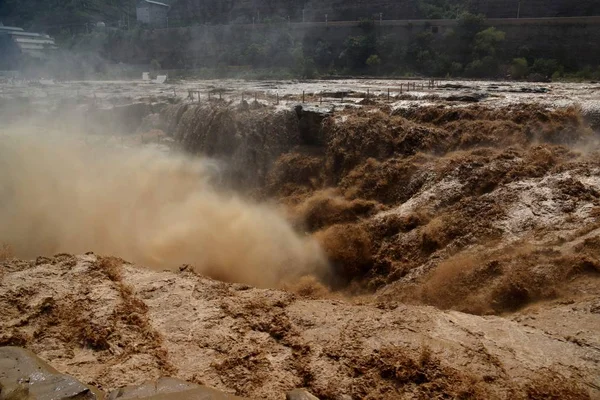 View Hukou Waterfall Yellow River County North China Shanxi Province — Stock Photo, Image