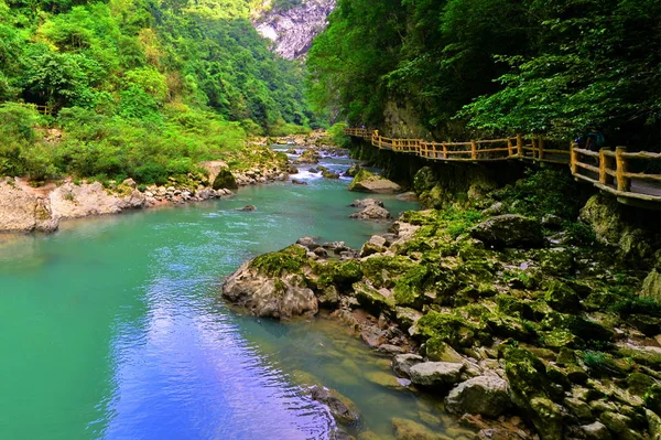 Landschaft Des Daqikong Große Sieben Bögen Landschaftlich Reizvoller Ort Kreis — Stockfoto