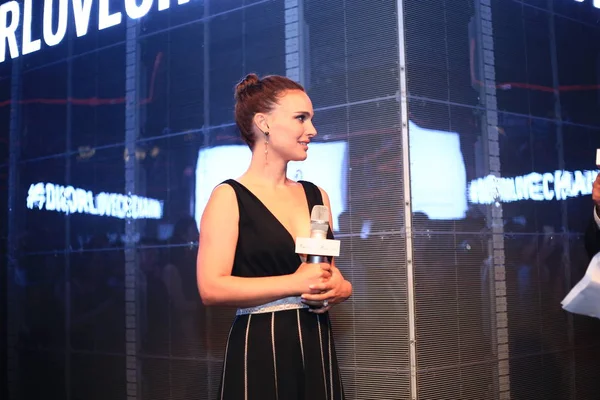 American Actress Natalie Portman Attends Party Miss Dior Shanghai China — Stock Photo, Image