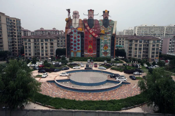 Utsikt Över Tianzi Hotel Som Ser Som Shou Tre Kinesiska — Stockfoto