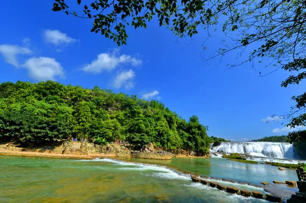 Vista Huangguoshu Cachoeira Ponto Cênico Cidade Anshun Sudoeste China Guizhou — Fotografia de Stock