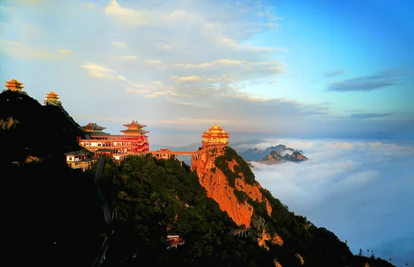 Pohled Hory Laojun Kdysi Útočiště Lao Tzu Nazývané Také Laozi — Stock fotografie