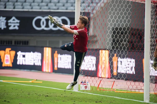 Jogador Bayern Munique Participa Uma Sessão Treinamento Para Copa Dos — Fotografia de Stock