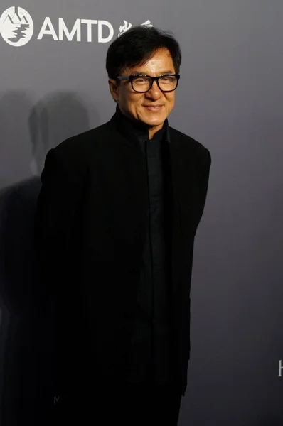 Hong Kong Kungfu Star Jackie Chan Arrives Red Carpet Fundraising — Stock Photo, Image