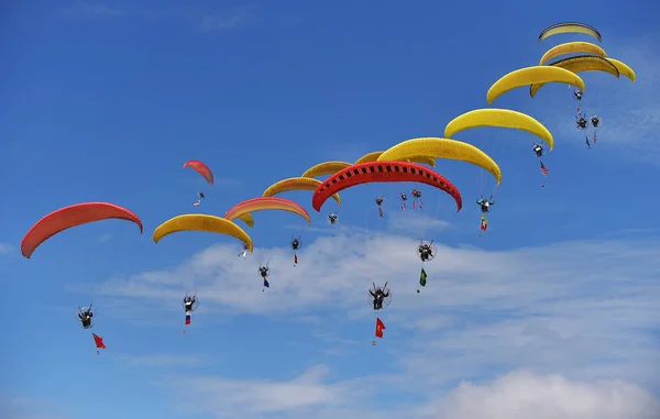 Members Different Countries Perform Skydiving 6Th Shenyang Faku Flight International — Stock Photo, Image