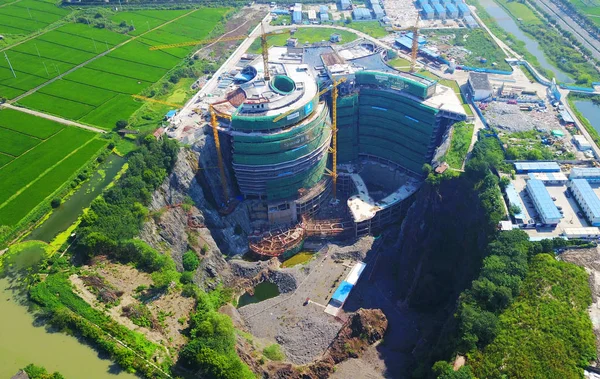 Den Femstjärniga Shanghai Tianmashan Pit Hotel Även Känd Som Shimao — Stockfoto