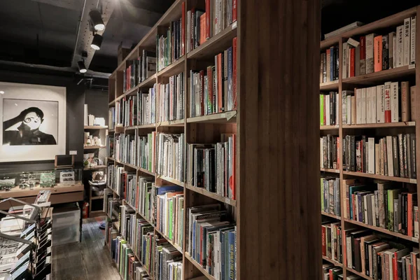 Vista Interior Una Librería Llamada Mix Place Hengshan Road Shanghai — Foto de Stock