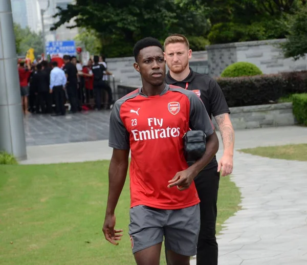 Footballeur Anglais Danny Welbeck Arsenal Est Photographié Après Une Séance — Photo