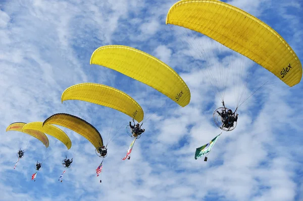 Members Different Countries Perform Skydiving 6Th Shenyang Faku Flight International — Stock Photo, Image