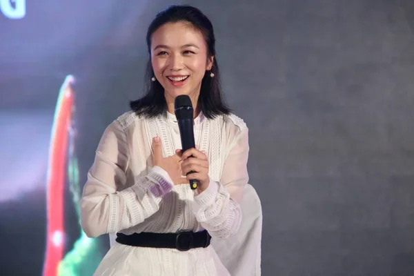 Chińska Aktorka Tang Wei Uczęszcza Wina Strony Temat Natura Jest — Zdjęcie stockowe