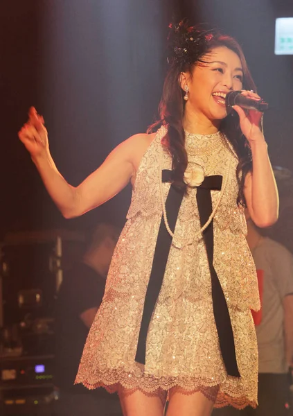 Cantante Actriz Japonesa Noriko Sakai Actúa Concierto Kaohsiung Taiwán Marzo —  Fotos de Stock