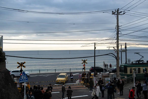 Landschap Van Zee Scape Kamakura Kanagawa Japan December 2018 — Stockfoto