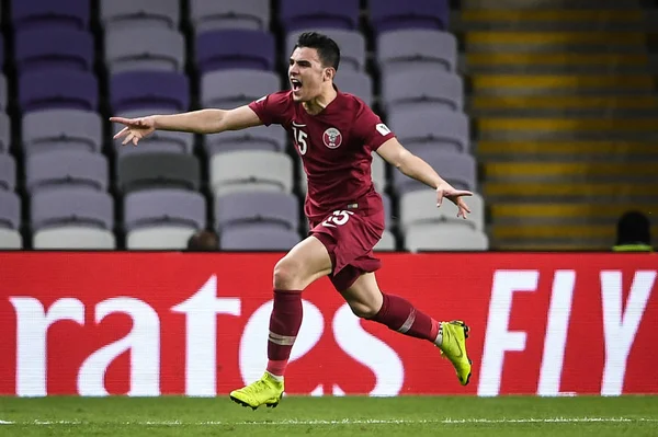 Bassam Rawi Qatar Celebrates Scoring Lebanon Afc Asian Cup Group — Stock Photo, Image