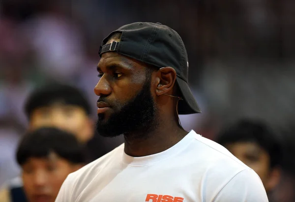 Nba Ster Lebron James Van Cleveland Cavaliers Neemt Deel Aan — Stockfoto