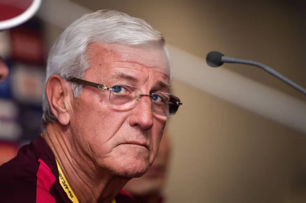 Baş Teknik Direktörü Marcello Lippi Çin Ulusal Erkek Futbol Takımının — Stok fotoğraf