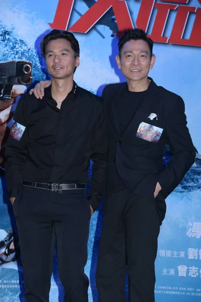 Hong Kong Schauspieler Und Regisseur Stephen Fung Links Und Sänger — Stockfoto