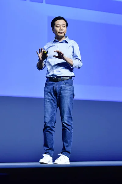 Lei Jun Elnök Ceo Ból Xiaomi Technológia Kingsoft Corp Elnöke — Stock Fotó