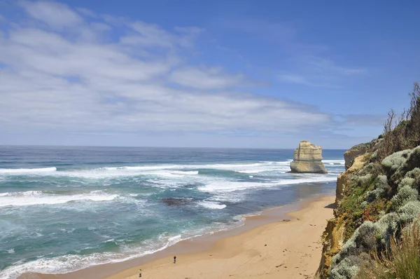 Paisaje Gibson Steps Parque Nacional Port Campbell Largo Great Ocean — Foto de Stock