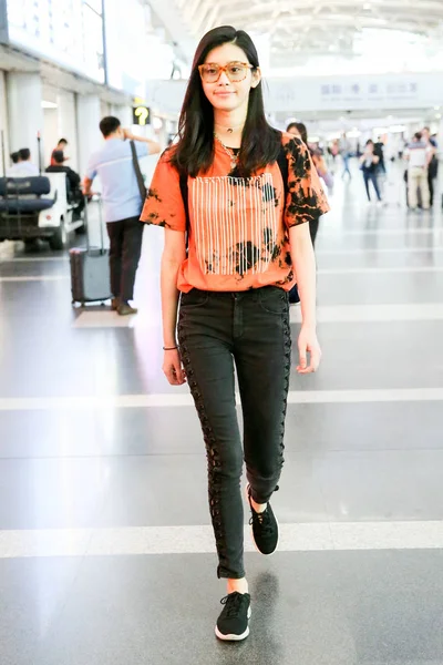 Top Model Cinese Mengyao Meglio Conosciuta Come Ming Rappresentata All — Foto Stock