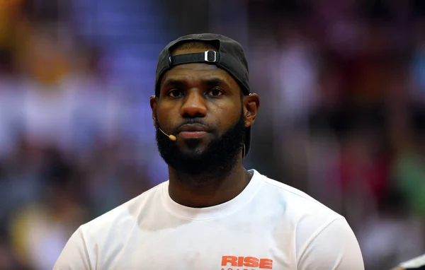 Nba Star Lebron James Cleveland Cavaliers Attends Fan Meeting Event — Stock Photo, Image