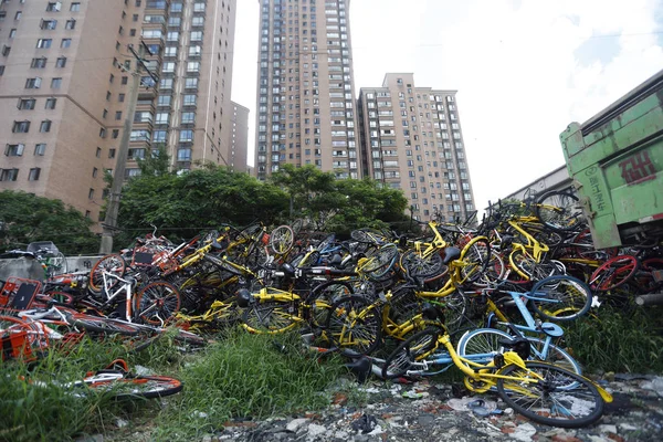 Miles Bicicletas Servicios Para Compartir Bicicletas Violación Las Normas Tráfico — Foto de Stock