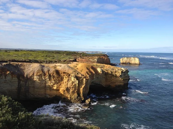 十二使徒の風景 ポートキャンベル国立公園の海岸沖の石灰岩のコレクション メルボルンのグレートオーシャンロード ビクトリア オーストラリア 月2012 — ストック写真