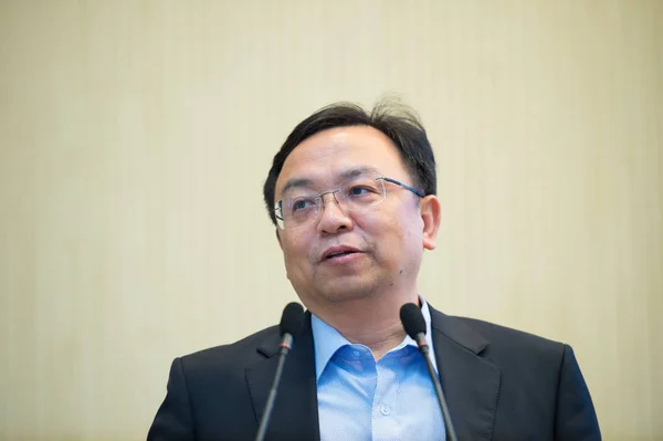 Wang Chuanfu Pendiri Ketua Dan Ceo Produsen Mobil Cina Byd — Stok Foto