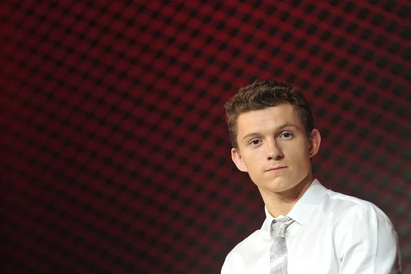 Brits Acteur Tom Holland Woont Een Première Evenement Voor Zijn — Stockfoto