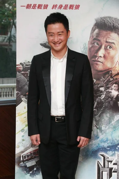2017年9月6日 中国演员兼导演吴静在中国香港为他的新片 狼勇士2 举行首映式时摆姿势 — 图库照片