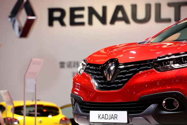 Renault Kadjar Ekranda Shanghai Uluslararası Otomobil Sanayi Fuarı Olarak Bilinen — Stok fotoğraf