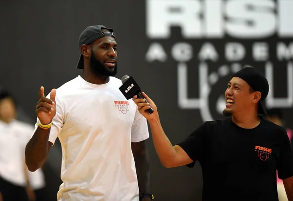 Nba Star Lebron James Cleveland Cavaliers Attends Fan Meeting Event — Stock Photo, Image