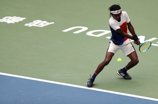 Mikael Ymer Suécia Retorna Tiro Para Yen Hsun Taipei Chinesa — Fotografia de Stock