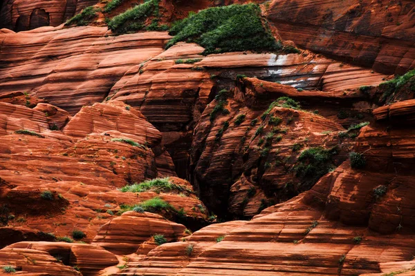 Krajina Skalních Útvarů Danxia Krajiny Městě Longzhou Jingbian Kraj Severozápadní — Stock fotografie