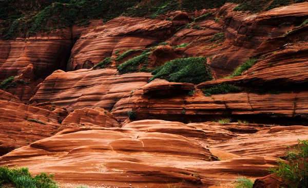 Krajina Skalních Útvarů Danxia Krajiny Městě Longzhou Jingbian Kraj Severozápadní — Stock fotografie