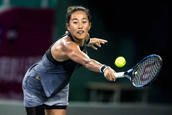 Zhang Shuai Van China Teruggegaan Een Schot Xiaodi Van China — Stockfoto