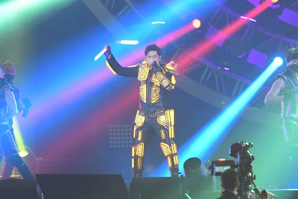 Chanteur Taïwanais Jay Chou Produit Concert Taipei Lors Son Invincible — Photo