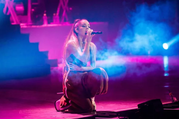 American Singer Actress Ariana Grande Performs Concert Guangzhou City South — Stock Photo, Image