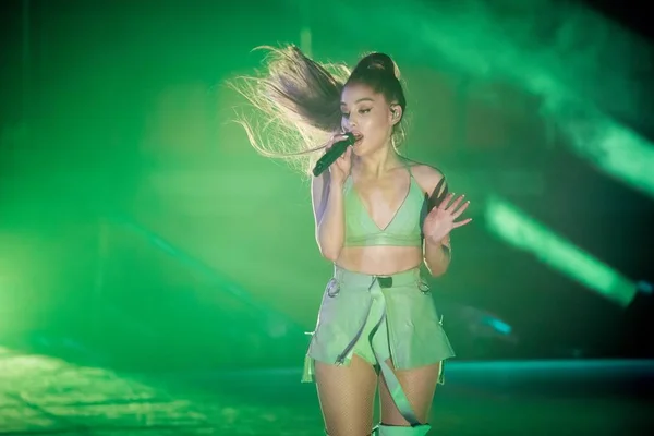 American Singer Actress Ariana Grande Performs Concert Guangzhou City South — Stock Photo, Image