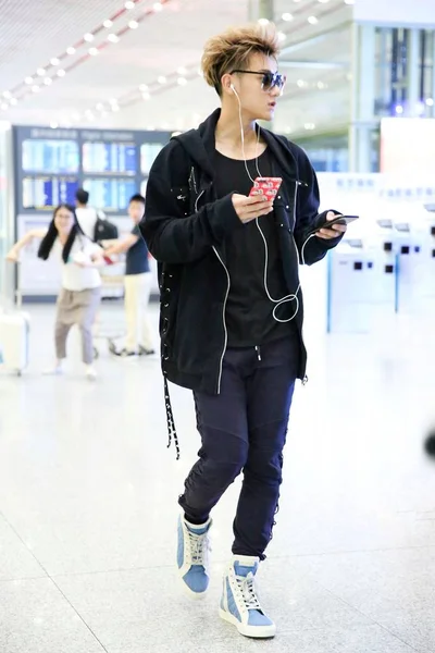 Chinese Singer Actor Huang Zitao Also Known Tao Pictured Beijing — Stock Photo, Image