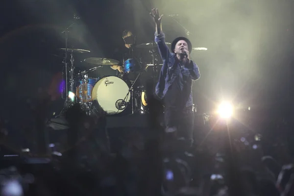 Hong Kong Out American Pop Rock Band Onerepublic Performs Concert — стоковое фото