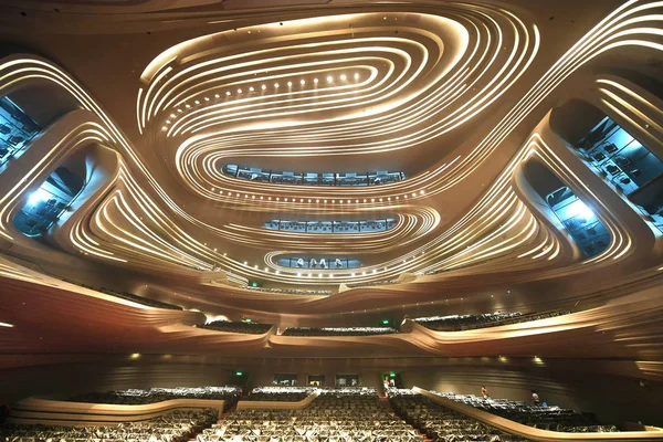 Vnitřní Pohled Grand Theatre Výstavbě Changsha Meixihu Mezinárodní Kultury Uměleckého — Stock fotografie