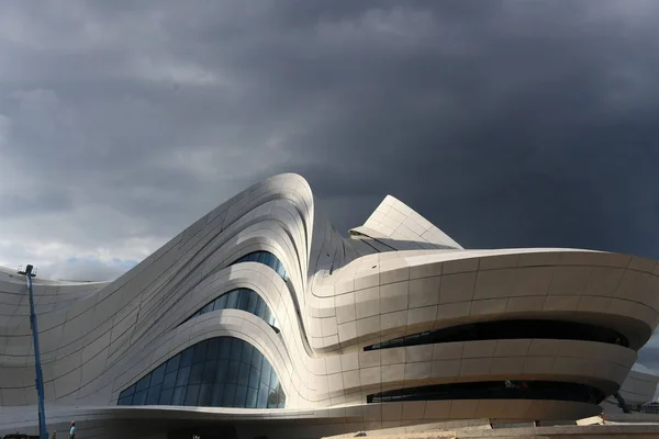 Grande Teatro Está Construção Centro Internacional Cultura Arte Changsha Meixihu — Fotografia de Stock