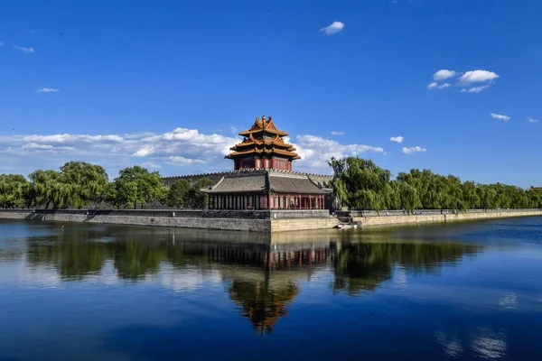 Landscape Turret Palace Museum Also Known Forbidden City Clear Day — Stock Photo, Image