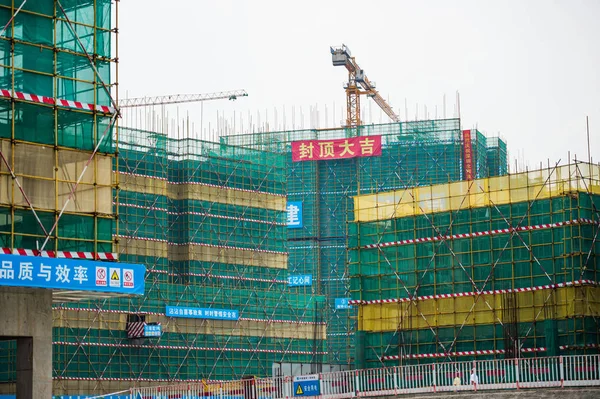 Utsikt Över Byggarbetsplatsen Campus Shenzhen Msu Bit University Den Första — Stockfoto