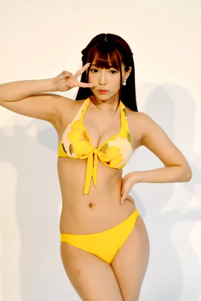 Der Japanische Star Yua Mikami Ehemaliges Mitglied Der Japanischen Mädchengruppe — Stockfoto