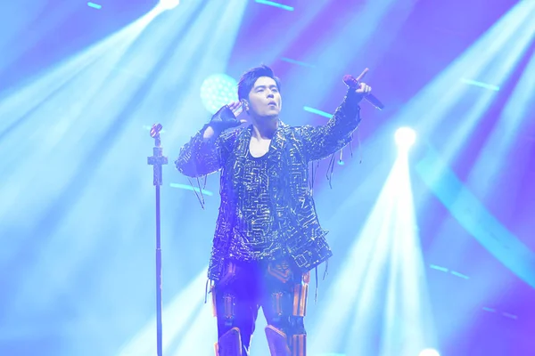 Taiwanees Zangeres Jay Chou Presteert Taipei Concert Tijdens Zijn Invincible — Stockfoto