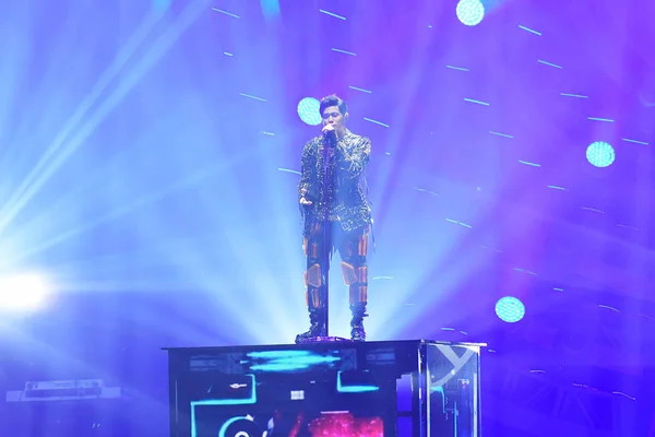 Taiwanees Zangeres Jay Chou Presteert Taipei Concert Tijdens Zijn Invincible — Stockfoto