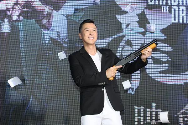 Hong Kong Aktor Donnie Yen Uczęszcza Premiera Zdarzenie Dla Swojego — Zdjęcie stockowe